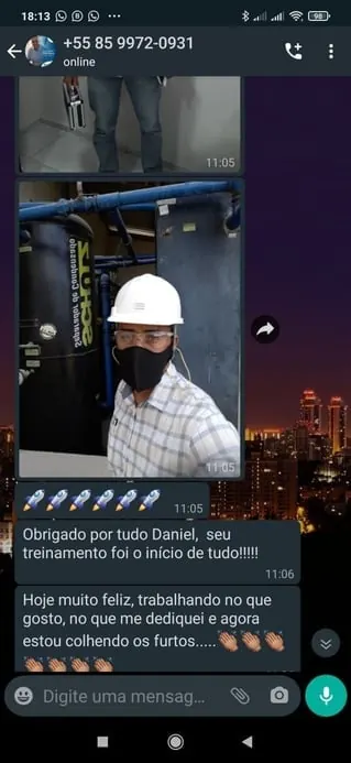 Depoimento de aluno do Treinamento do Engenheiro Mecânico Autônomo 1